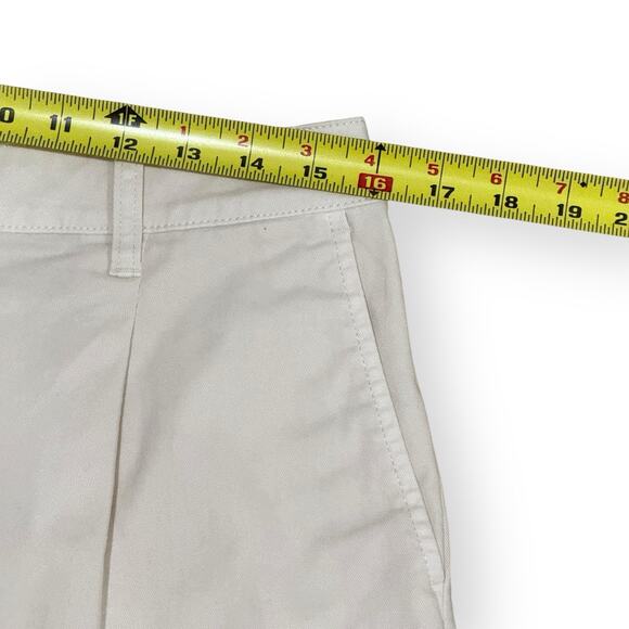 J. Crew Size 8 Pleated Capeside High Rise Chino Shorts Natural Khaki Old Money - Picture 9 of 11